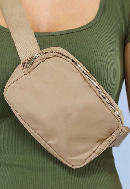 NEW2102 Verstelbare Fanny Pack in Taupe