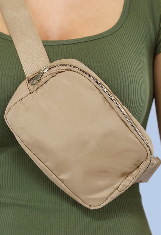 NEW2102 Verstelbare Fanny Pack in Taupe