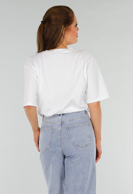 NEW210525 Wit Katoenen T-Shirt met Limoncello print