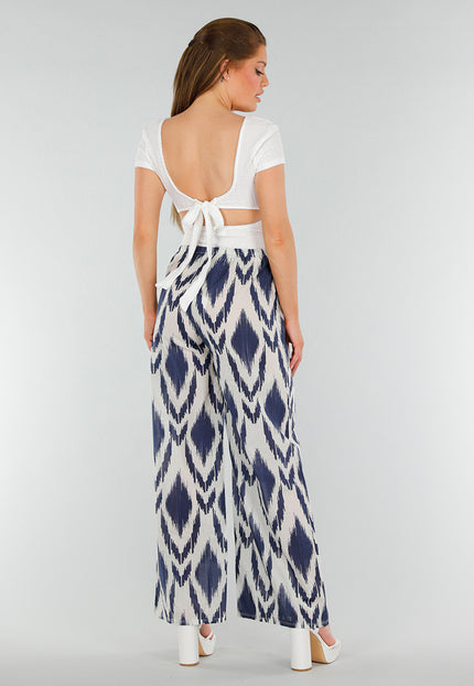 NEW210525 Witte Top met Kant en Striksluiting