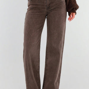 NEW211026 Bruine Extra Tall Straight Leg Jeans