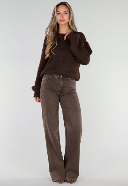NEW211026 Bruine Extra Tall Straight Leg Jeans