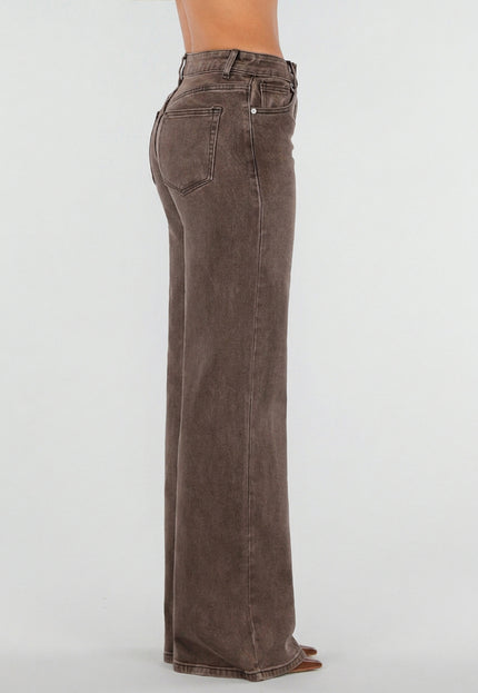 NEW211026 Bruine Extra Tall Straight Leg Jeans