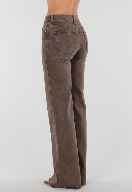 NEW211026 Bruine Extra Tall Straight Leg Jeans