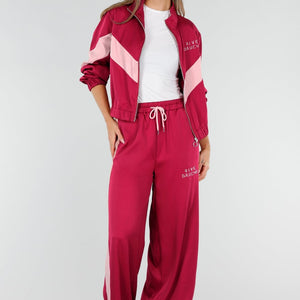 NEW211026 Rive Gauche Trainingspak Rood met Roze