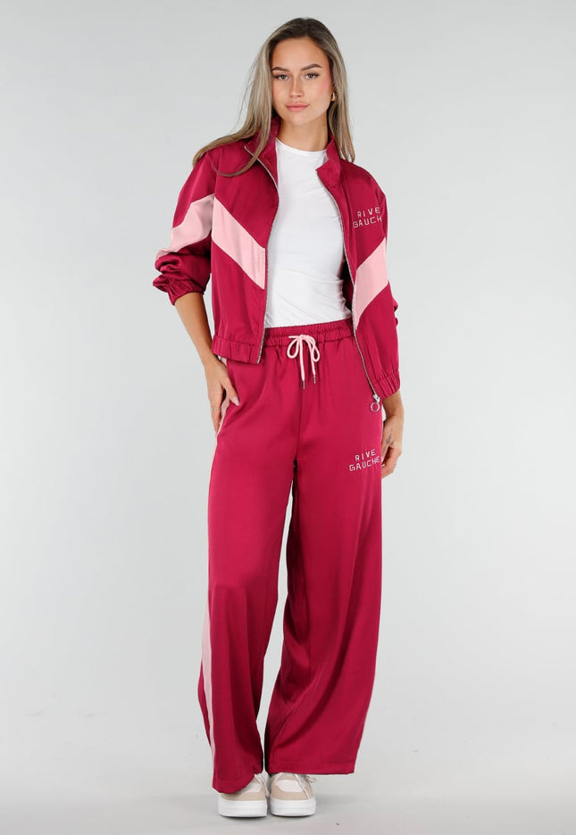 NEW211026 Rive Gauche Trainingspak Rood met Roze