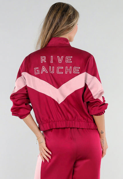 NEW211026 Rive Gauche Trainingspak Rood met Roze