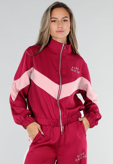 NEW211026 Rive Gauche Trainingspak Rood met Roze