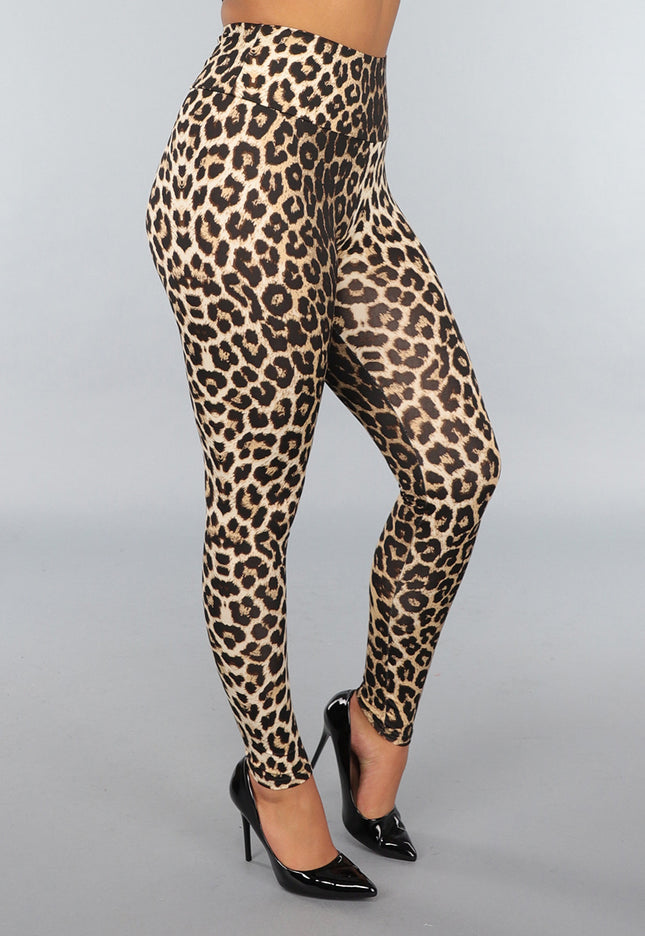 NEW220125 Legging met Luipaardprint en Stretch