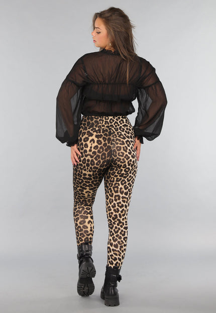 NEW220125 Legging met Luipaardprint en Stretch