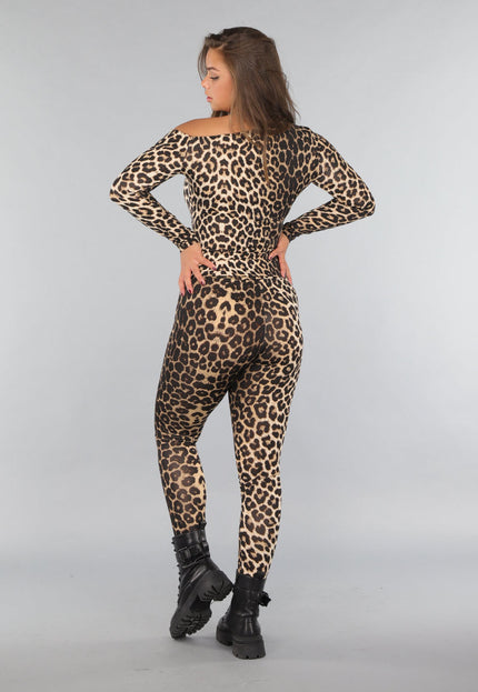 NEW220125 Legging met Luipaardprint en Stretch