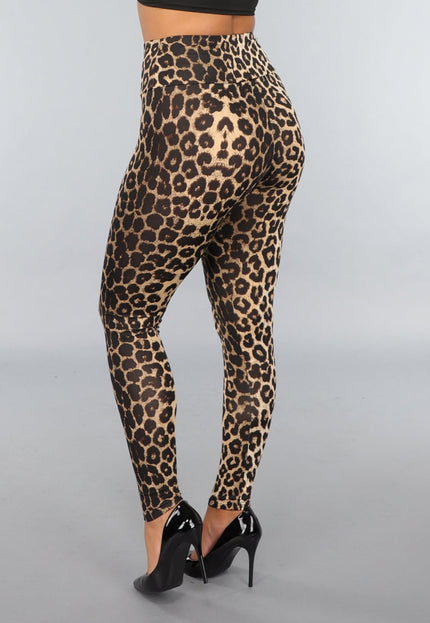 NEW220125 Legging met Luipaardprint en Stretch