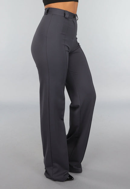 Tall Antraciet Pantalon met Stretch