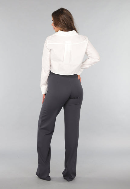 Tall Antraciet Pantalon met Stretch