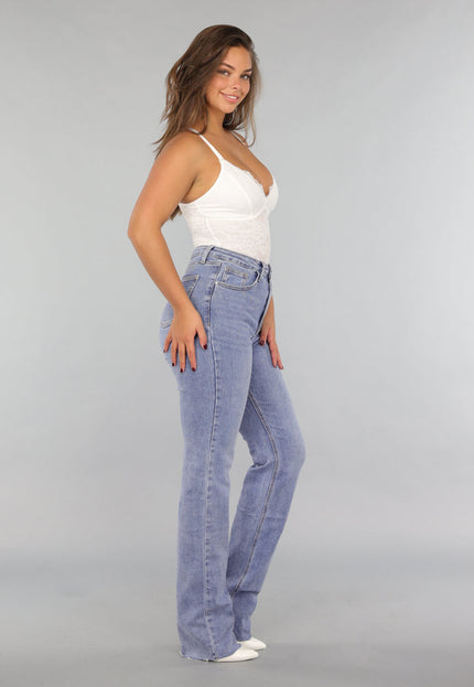 OP=OP.35.NL Witte Kanten Bodysuit met Compressie