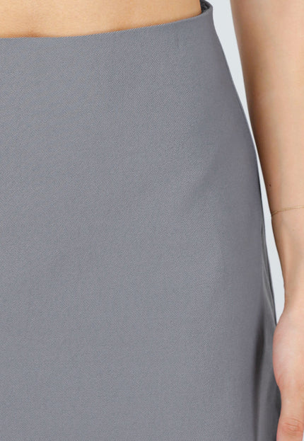 NEW220426 Grijze A-Lijn Mini Rok met Stretch