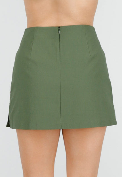 NEW220426 Groene Korte Skort met Stretch