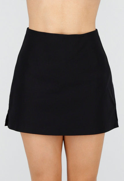 NEW220426 Zwarte Korte Skort met Stretch