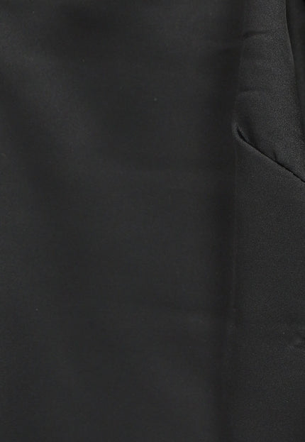 NEW2205 Dubbele Zwarte en Roze Satin Pyjama Set