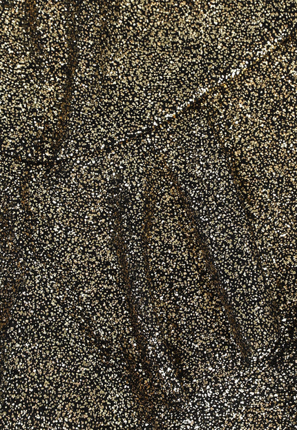 NEW2205 Gouden Glitter Skort met Ruffles