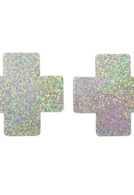 NEW2205 Holografische Kruis Tepelplakkers