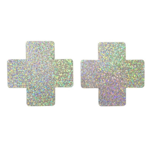 NEW2205 Holografische Kruis Tepelplakkers