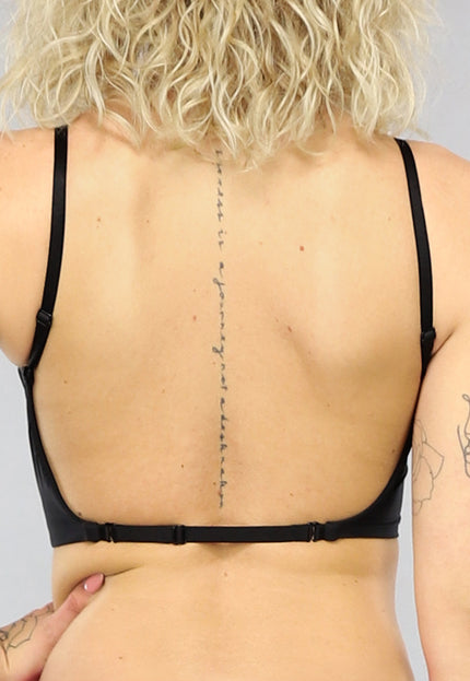 NEW2205 Zwarte Push Up BH met V Hals