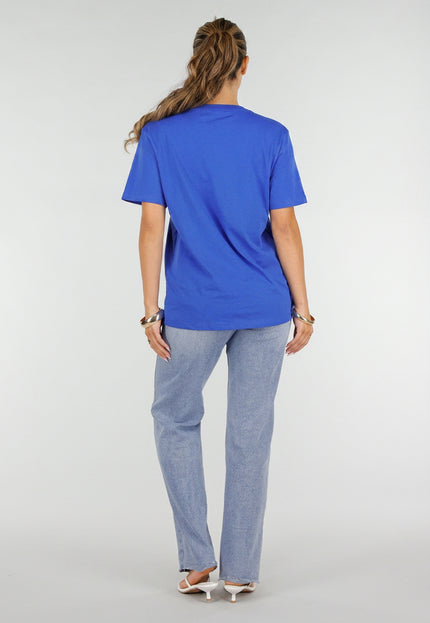 NEW220726 Blauw Basic T-Shirt