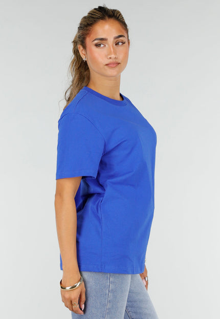 NEW220726 Blauw Basic T-Shirt