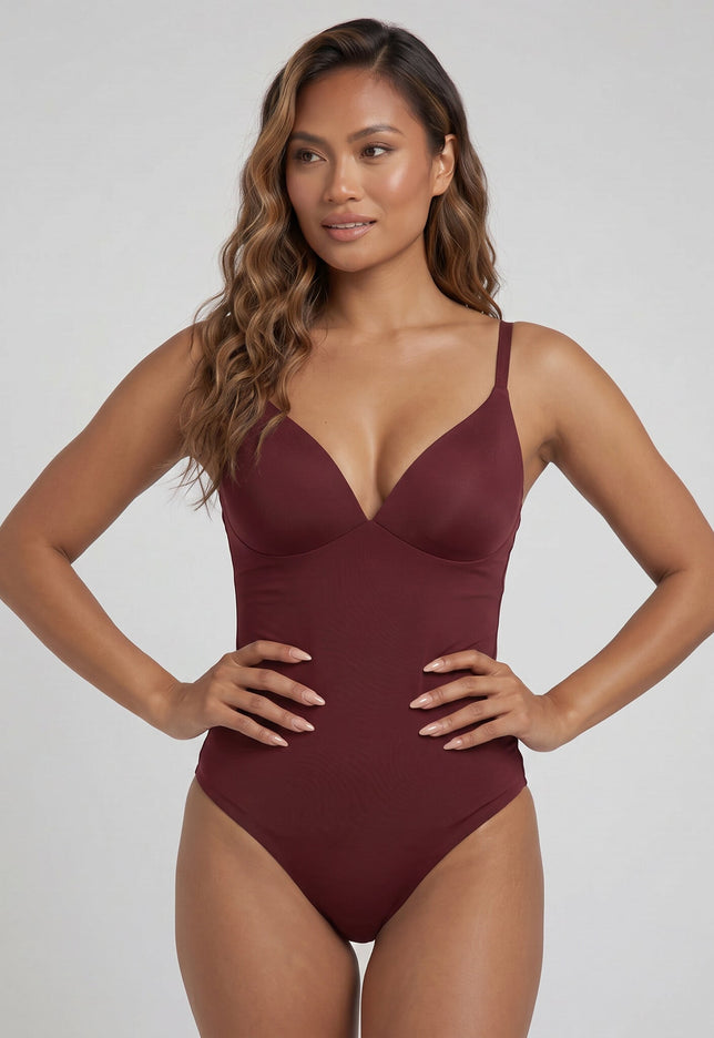 NEW220726 Burgundy Corrigerend Stringbody