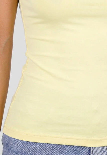 NEW220726 Butter Yellow Naadloos Shaping T-Shirt