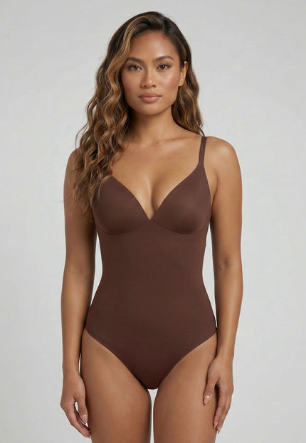NEW220726 Corrigerend Stringbody Bruin