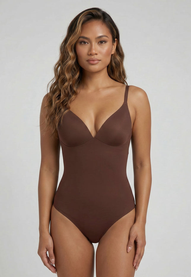 NEW220726 Corrigerend Stringbody Bruin