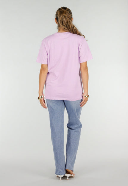 NEW220726 Lila Basic T-Shirt