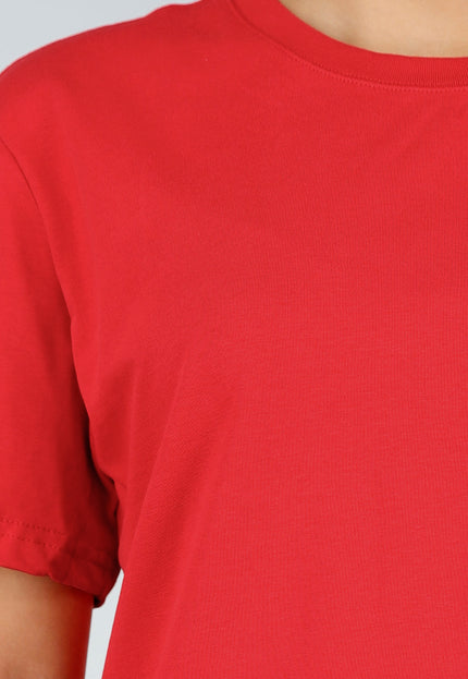 NEW220726 Rood Basic T-Shirt