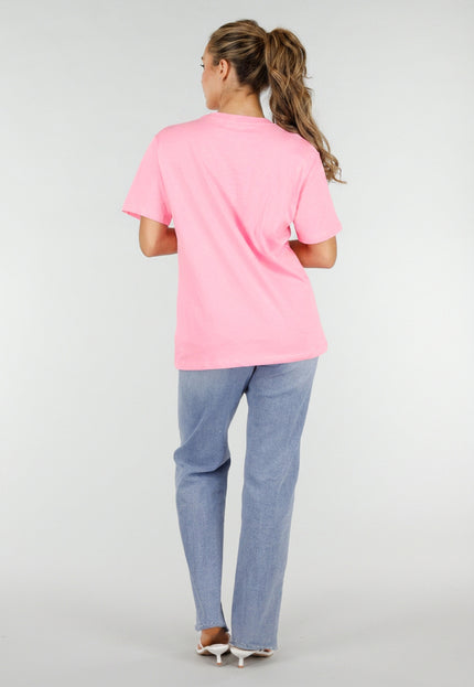 NEW220726 Roze Basic T-Shirt