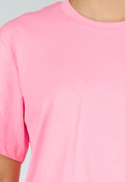 NEW220726 Roze Basic T-Shirt