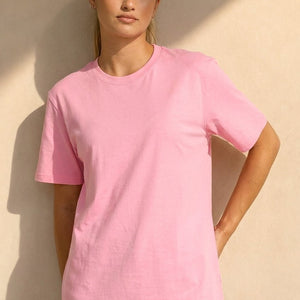 NEW220726 Roze Basic T-Shirt