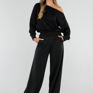 NEW220726 Zwarte Tall Jogger Set