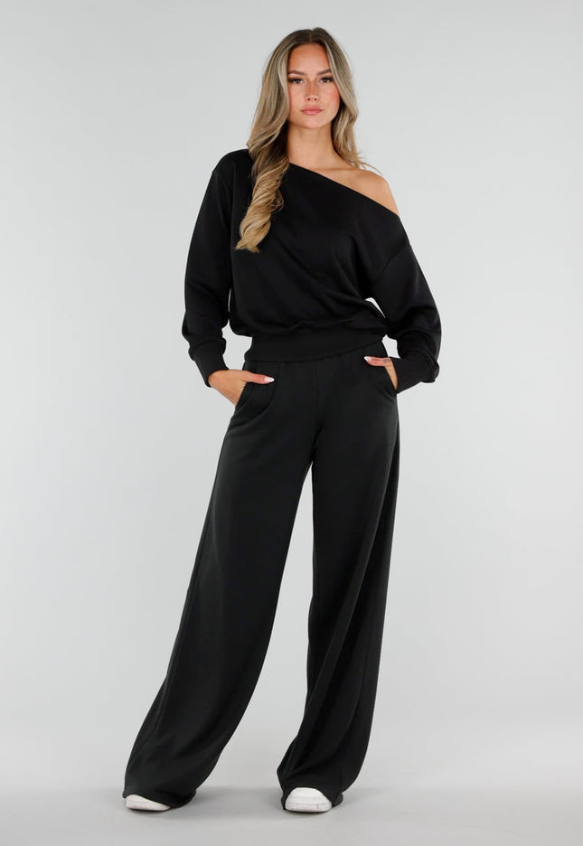 NEW220726 Zwarte Tall Jogger Set