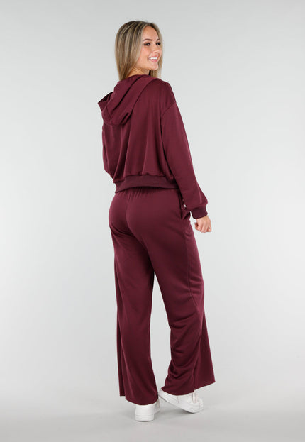 NEW221025 Bordeauxrode Jogging Set