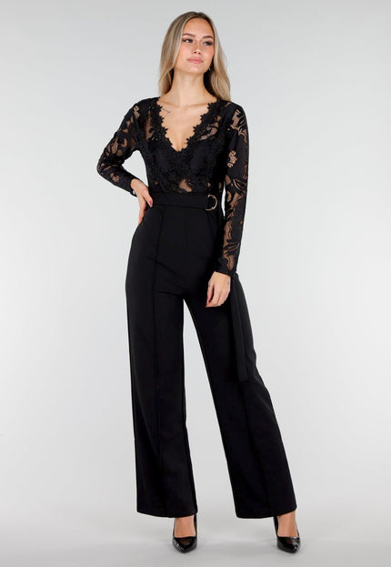 NEW221025 Zwarte Kant Jumpsuit
