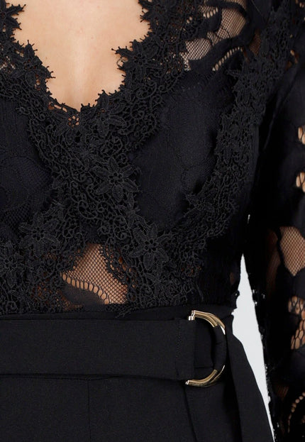 NEW221025 Zwarte Kant Jumpsuit