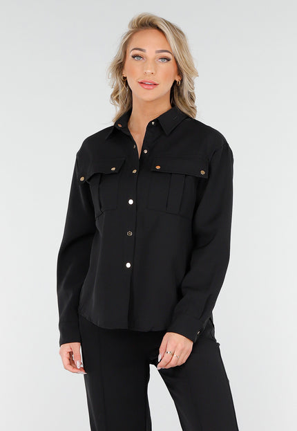 NEW230425 Zwarte Co-Ord Set met Pantalon