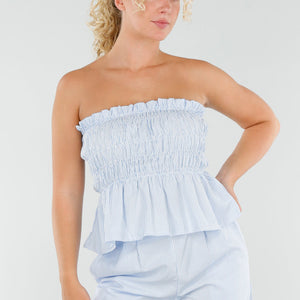 OP=OP.AV.09 Gestreepte Set met Bandeautop