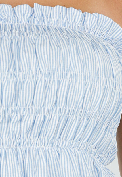 OP=OP.AV.09 Gestreepte Set met Bandeautop