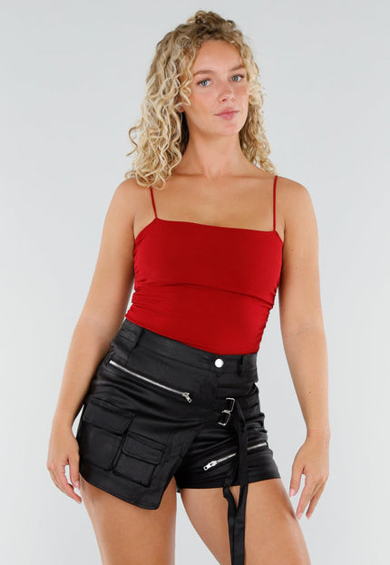 NEW230725 Rode Top met Spaghettibandjes