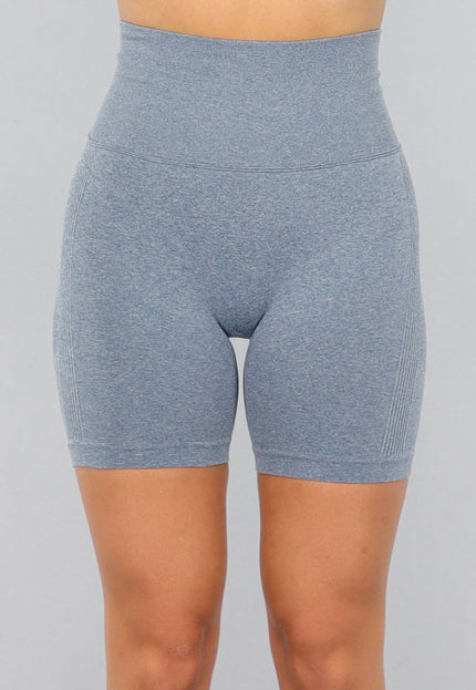 NEW2310 Blauwe Korte Sport Short met Scrunch
