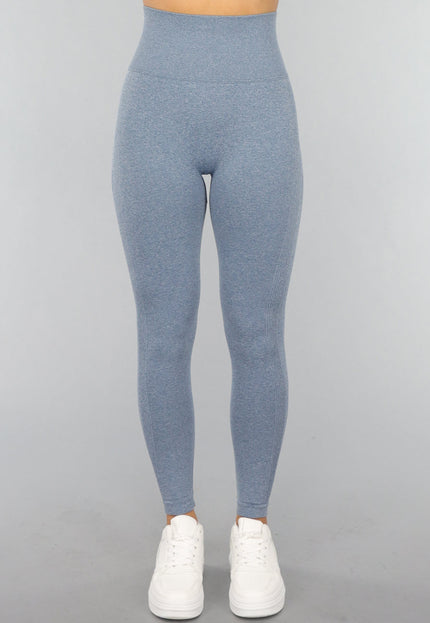 NEW2310 Blauwe Trainingslegging met Push Up Effect