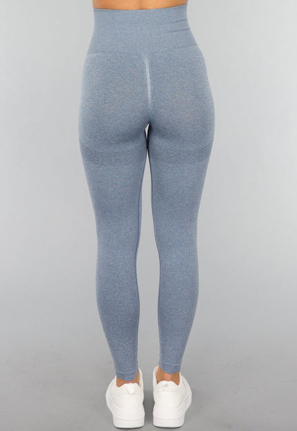 NEW2310 Blauwe Trainingslegging met Push Up Effect